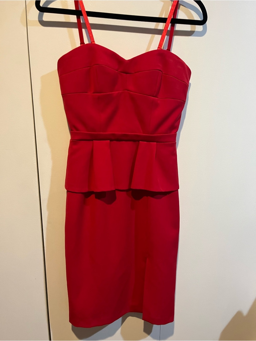 Red Midi Cocktail Dress